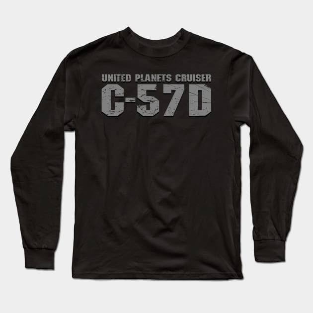 United Planets Cruiser C 57D Long Sleeve T-Shirt by synaptyx